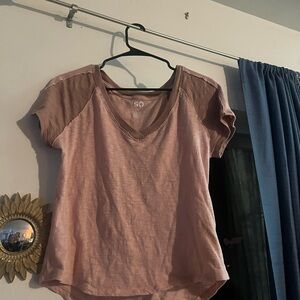 SO Women's Pink V-Neck Top